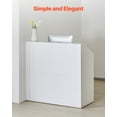 thumbnail image 4 of VEVOR Reception Desk Rectangular Front Counter Table 46.46 in White Office Table, 4 of 9