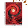 thumbnail image 3 of Impressionist Moon Wave Oil Painting Canvas Print Bar Decor, 3 of 8