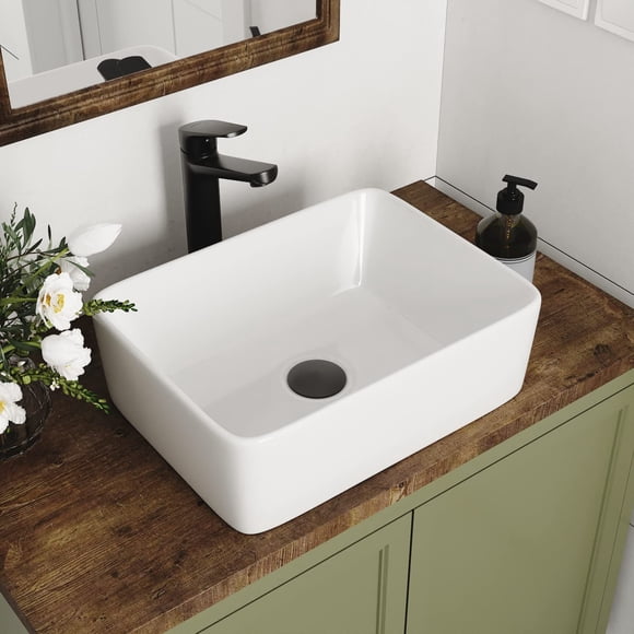Lavabo de baño Deervalley DV-1V0048 Liberty Ceramic White