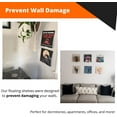 thumbnail image 4 of 3D Lasers Vinyl Record Album Display Wall Mount/Shelf (5 Pack), Leaves Walls Damage-Free, Command Strip Included (5, Black), 4 of 8