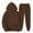 Brown #2, variant on LNZGNM Gray Track Suits Mens Workout Sweat Suits Men Fall Sweatshirt and Sweatpants Set Casual Outfits Athletic Outfit Sets, Dark Gray 2XL