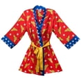thumbnail image 2 of Wonder Woman Wonder Woman pjwwsilkrobe Peignoir en Soie Imprimé pour Femmes, 2 of 7
