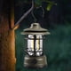 thumbnail image 2 of Linterna de camping exterior estilo retro con luz LED COB | Lámpara de tienda portátil impermeable con brillo regulable | Batería recargable de 1200mAh | 20-200 lúmenes | 11.5x19.5 cm | Incluye, 2 of 6