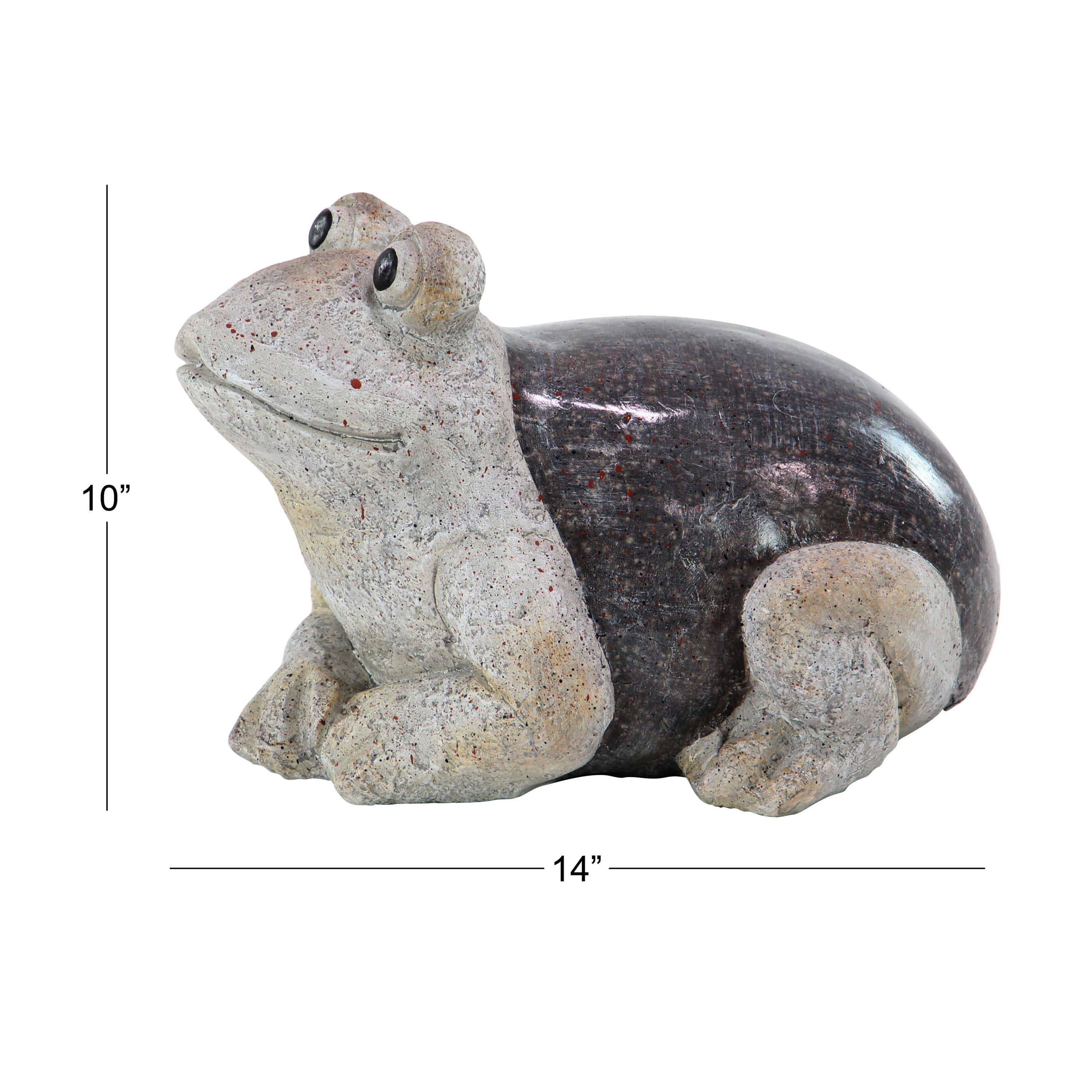 DecMode 10" Indoor Outdoor Frog Garden Sculpture