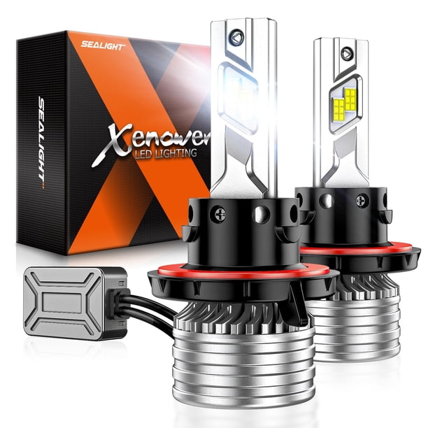 Bombillas SEALIGHT H13 de 55 000 lúmenes, ultrabrillantes, 6500 K, paquete de 2