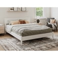 thumbnail image 2 of Modern Low Profile Platform Bed - Solid Wood Frame in White Finish, 2 of 6