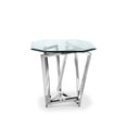 thumbnail image 2 of Magnussen Lenox Square Octagonal End Table in Nickel, 2 of 3
