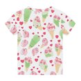 thumbnail image 6 of gljltg Unisex Kids Cute Printed Casual Short Sleeve T-Shirt, Boys and Girls' Round Neck Top for Toddlers and Big Kids, 6 of 7