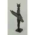 thumbnail image 3 of Statue de Déesse Égyptienne Ailée Finition Pierre Verte, 3 of 4