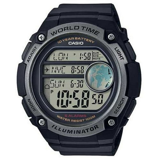 Casio Casio Men's Sports Digital World Time Oversized Watch AE3000W