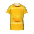 thumbnail image 4 of Wukai Yellow Lemon Youth Unisex Short Sleeve T-Shirt for Boys, Girls, Teens, and Kids-X-Large, 4 of 7