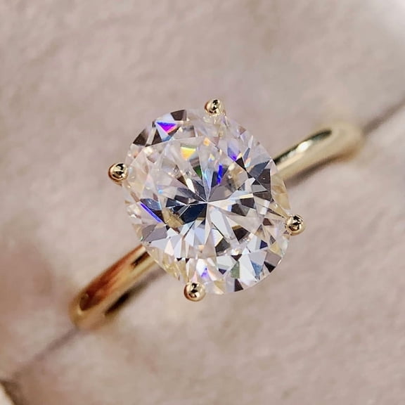 1.25 Carat Oval Cut Diamond Engagement Ring Diamond Wedding Ring Promise Ring Solitaire daily ring gift for her