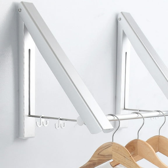 LEORX 1Pcs Wall Mounted Drying Rack Hanger Multipurpose Wall Clothes Rack for Home Use Travelers