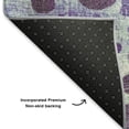 thumbnail image 5 of Addison Rugs Mayfield Premium Machine Washable Transitional Geometric Purple Rectangle Rug, 5' x 7'6", 5 of 7