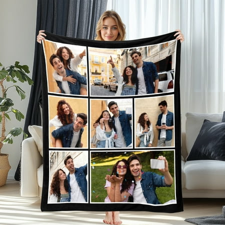 JML USA Customized Couple Blanket with Printed Photo – Soft and Comfortable Custom Blanket and Throw Personalized Gift Fast Express Shipping JML USA Customized Couple Blanket with Printed Photo – Soft and Comfortable Custom Blanket and Throw Personalized Gift Fast Express Shipping