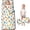 Hen and Silhouette Cream Pattern, variant on Rooster and Chick Cream Pattern Teens Toddler Nap Mat with Pillow, Sleeping Mat Bag for Preschool Daycare 59"x22"