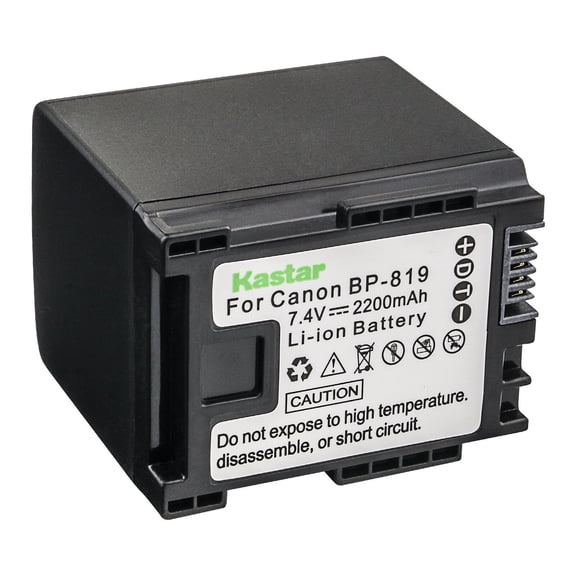 Kastar 1-Pack BP-819 Battery 7.4V 2200mAh Replacement for Canon BP-809 BP809 BP-809/B BP-809/S, BP-819 BP819, BP-827 BP827 Battery, Canon CG-800 Charger