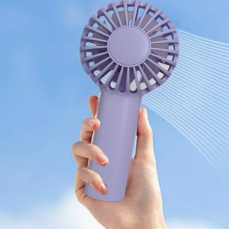 

Grassland Anti-Fall Hanging Fan Handheld Fan Usb Charging Student Portable Desktop High Wind Mini Small for Adult Beach Party Dormitory