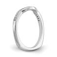 thumbnail image 6 of 14K White Gold Ring Band Wedding Diamond Round , Size 6, 6 of 7