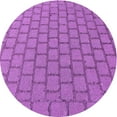 thumbnail image 1 of Ahgly Company Tapis d'Intérieur Lavable en Machine Carré Transitionnel Heliotrope Violet, 3 Pieds Carré, 1 of 7