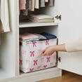 thumbnail image 3 of Panier avec Poignée Panier de Rangement Panier de Rangement pour Jouets Panier à Linge Pliable avec Poignée Convient à la Garde-Robe Chambre Panier-Cadeau Rangement de Jouets Extérieur, 3 of 6