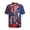 American Flag Statue, variant on Eagle America 250 Men's Short Sleeve Casual Shirt, Quick Drying Moisture Wicking Men's Short Sleeve Shirt Men's Short Sleeve Button Shirt for Beach Travel