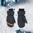 thumbnail image 2 of Toystoory 3 pares de manoplas para niños, impermeables, Unisex, cálidos para invierno, portátiles, cómodos, patrón geométrico, estampado, diseño Suministros térmicos gris S Toystoory HA059220-22B, 2 of 6