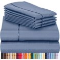 thumbnail image 1 of HTOOQ 6 PC Sheet Set Bamboo Sheets Deep Pockets 18" Eco Friendly Wrinkle Free Sheets Machine Washable Hotel Bedding Silky Soft HTOOQ Oxford King, 1 of 6