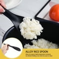 thumbnail image 4 of ABCISI Rice Paddle Spoon Set, Nonstick PPS Rice Scooper, Soup Ladle and Porridge Spoon for Rice, Soup, Potatoes and Everyday Cooking, Black, 3 Pcs, 4 of 6