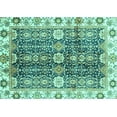 thumbnail image 1 of Ahgly Company Indoor Rectangle Abstract Turquoise Blue Modern Area Rugs, 5' x 8', 1 of 4