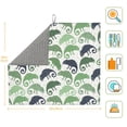 thumbnail image 2 of Dish Drying Mat, Minimalist Funny Chameleon Green Highly Absorbent Drying Matt Kitchen Counter, Dish Mat Drying Pad Dishes Drainer Mats for Kitchen Counter or Sink, 16 x 18 inch, 2 of 6