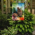 thumbnail image 2 of Maine White Pine Cone and Tassels in Watercolor Garden Flag 11.25 in x 15.5 in, 2 of 5
