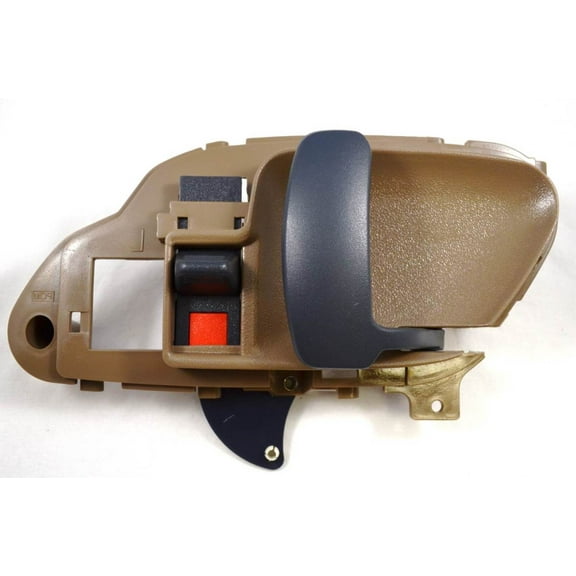 PT Auto Warehouse GM-2576B-RH - Inner Interior Inside Door Handle, Brown Housing with Gray Lever - Passenger Side Fits select: 1995-2000 CHEVROLET GMT-400, 1995-2000 CHEVROLET TAHOE