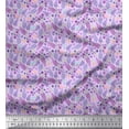 thumbnail image 1 of Soimoi Poly Georgette Fabric Heart,Bird & Floral Artistic Decor Fabric Printed Yard 52 Inch Wide, 1 of 1