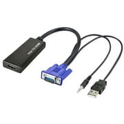 Plug-And-Play VGA To 1080p HDMI Video Converter With Audio Input