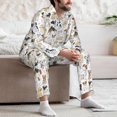 thumbnail image 6 of Bingfone Men's Pajama Set 2 Piece Loungewear PJs, Long Sleeve with Pajama Pants-I Love Dogs, 6 of 7