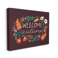 thumbnail image 3 of Welcome Autumn Fall Botanicals Holiday Graphic Art Gallery Wrapped Canvas Print Wall Art, 3 of 7