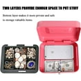 thumbnail image 2 of Locking Medium Steel Cash Box with Money Tray Lock Box, 2 of 9