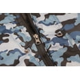thumbnail image 5 of Men's Heavy Weight Winter Coat Removable Faux Fur Trim Hood Puffer Parka Jacket (Blue Camo, 2XL), 5 of 6
