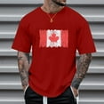 thumbnail image 1 of Men T Shirt for Men - Spring Summer Casual Distressed Partial Print Short Sleeve Round Neck Top with Unique Design and Comfortable Fit, 1 of 3