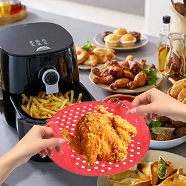 Air Fryer Silicone Liners Perforated Prevents Food Sticking