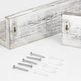 thumbnail image 6 of LIANTRAL Magnetic Key Holder for Wall Wood Shelf Organizer Set of 2 Distressed White, 6 of 7