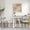 White+Multi+Solid Wood+MDF+Solid Wood+MDF2, variant on LHYY Durban 3-Piece Round Dining Set,Trestle Dining Table with 2 Boucle Chairs