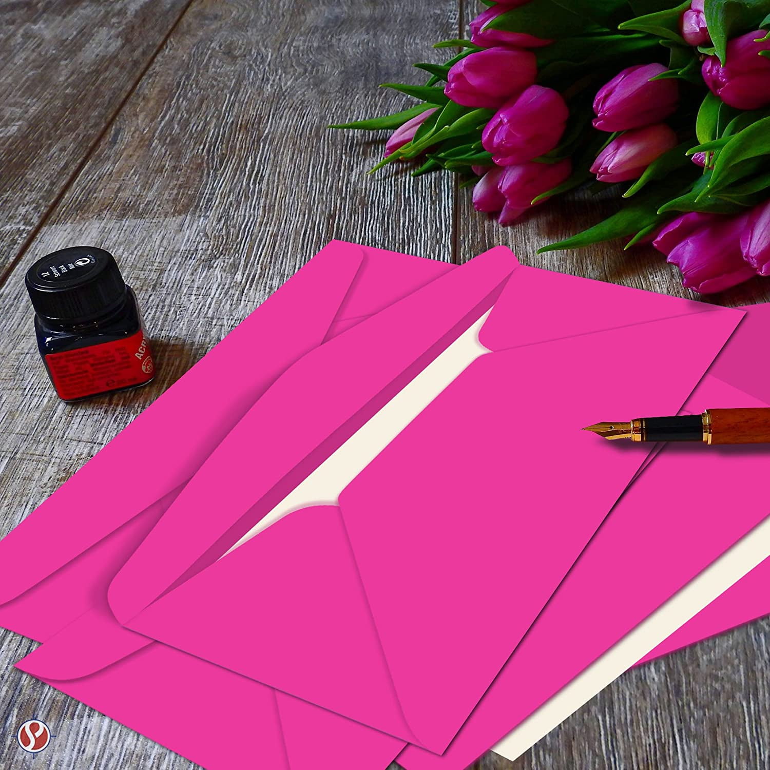 Fuchsia #10 Business Color Mailing Envelopes | 4 1/8 X 9 ½ inches | 24lb Bond Bright Color Paper (90 GSM) | 50 Envelopes Per Pack