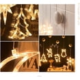 thumbnail image 4 of LED Christmas Hanging Window Light with Suction Cup Battery Operated Christmas Lights Indoor Outdoor Xmas Tree Fireplace Home Party Decoration (Star), 4 of 6