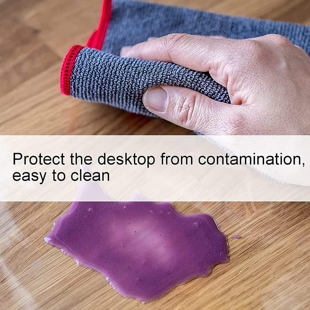 Clear Writing Desk Pad,1.5mm Thick Table Cover Protector,PVC Round Edge Desk Mat,Non-Slip Plastic Desk Mat for Home Offce,Any Surface Needed Protection