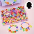 thumbnail image 3 of Joyas de cuentas hechas a mano para niños, juguetes educativos para niñas, pulseras, collares, accesorios de cuentas para bricolaje para niños, 3 of 4