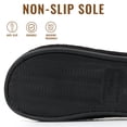 thumbnail image 6 of Litfun Women's Fuzzy Slippers Winter Comfy Indoor House Slippers Soft Memory Foam Shoes, Black, 6 of 7