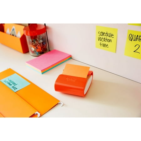 Post-it® Super Sticky Dispenser Notes, 3 in x 3 in, Energy Boost Collection, 6 Pads/Pack