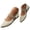 Beige, variant on Women's Flats Shoes Pointed Toe Knitted Dress Mary Jane Comfortable Soft Ballet Slip on Loafers